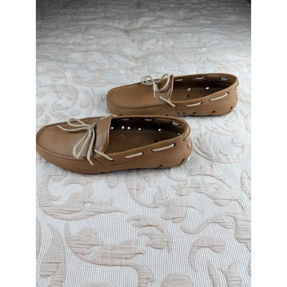 Tucket Footwear Mens Tan Waterproof Boat Shoes Deck Loafers Size 8 Made in‎ USA